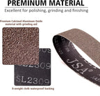2 x 72 Inch Sanding Belts, 36 Grit Calcined Aluminum Oxide Metal Sanding Belts, 2x72 Belt Sander Sanding Belt for Metal Polishing,6 Pack(2x72in,36 Grit)