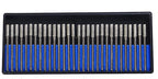 Drilax 30-Pc 3mm (1/8") Diamond Drill Bit Set | Dremel Compatible Wet Rotary Tool Bits for Jewelry Making, Sea Glass, Shells, Gemstones, Glass, Stone | Incl. Storage Case