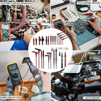 29PCS Multimeter Test Leads Kit with Alligator Clips, Banana Plug Test Leads and Test Probes 1000V 10A CAT III for Fluke/KAIWEETS/INNOVA Multimeter/Voltmeter/Clamp Metert