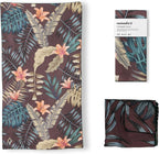 Nomadix Ultralight Towel - Quick Dry & Super Lightweight - Perfect As A Pack Towel to Save On Space - Made with Recycled Materials - Palms Night - 30x54