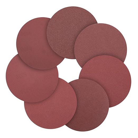 80 Pcs 6 Inch Sanding Disc 80/120/180/320/400/600/800/1000 Grit Round Hook and Loop Sandpaper for Random Orbital Sander Automotive Car