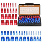 Thread Checker, Bolt Size Finder, 52 PCS Nut and Bolt Thread Checker 28 Inch & 24 Metric Thread Gauge, Thread Checker Standard and Metric