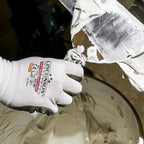 linconson 12 Pack Safety Performance Series Construction Mechanics Wrinkle Latex Work Gloves
