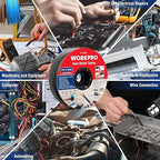 WORKPRO 100 FT 1/4" Heat Shrink Tubing, 3:1 Ratio Dual Wall Adhesive Lined Heat Wire Shrink Wrap Tubing, Industrial and Marine Grade Shrinking Cable Tube, Insulation Sealing and Flame Retardant
