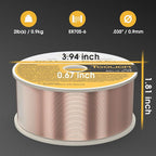 TOOLIOM ER70S-6 .035"(0.9 mm) Mild Steel MIG Solid Welding Wire on 2-Pound Spool Compatible with TL-200M Pro and TL-250M Pro