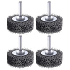 2 Inch Wire Wheel Brush Wire Wheel Brush for Drill Attachment,Rocaris 4 Pack Heavy Duty Wire Brushes Removal Paint Rust & Corrosion, 0.0118" Carbon Steel Wire, 1/4in Shank, 20000RPM