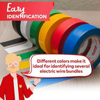 XFasten Electrical Tape 3/4 Inch x 66 Feet 12-Pack (792 Feet Total) UL/CSA Listed High Temp Residue-Free Vinyl Automotive Electric Tape Waterproof (Multicolor, 3/4 Inch x 66ft (12-Pack 792 ft Total))