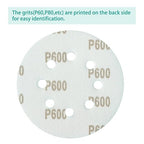 100PCS 600 Grit Premium Green Sanding Discs, 5-Inch 8-Hole Sandpaper for Random Orbital Sander