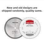 TWIN-TOWN 10-Inch 80 Tooth TCG Aluminum Cutting Saw Blade for Miter/Table Saws - Precision Circular Saw Blades for Aluminum, Plastics, Non-Ferrous Metals with 5/8" Arbor