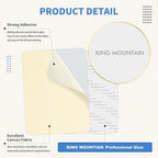 KING MOUNTAIN Canvas Repair Patch 9 x11 Inch 2 Pcs Self-Adhesive Waterproof Fabric Patch for Sofas, Tents, Furniture,Tote Bags, Car Seats (Beige1.0)