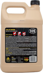 Meguiar's Mirror Glaze M105 Ultra-Cut Compound, Car Rubbing Compound for Removing Scratches and Heavy Swirls While Adding Shine, Safe and Effective on All Glossy Car Paint and Clear Coats, 1 Gallon