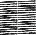 ALOANES 30 PC ABS Socket Organizer, 1/2 inch, 3/8 inch and 1/4 inch Drive Socket Rail Holders, Heavy Duty Socket Racks, Black Rails with Black Clips