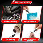 AFA Tooling - Deburring Tool with High Speed Steel Swivel Blade - Works on Metal, Resin, PVC Pipes, Copper, Plastic and 3D Printed Edges - Plumbing & 3D Printing Burr Removal Reamer Tool