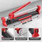 SHIJING 24-inch Tile Cutter,Cortadora de Ceramica with Red laser, Steel guide rails,Tungsten Carbide Cutting Wheel - Tile Cutter Tool for Ceramic, Porcelain - Installers &DIY