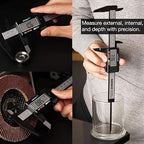 NEIKO 01417A 6” Digital Caliper | Electronic Measuring Tool | Range of 0-6”or 0-150mm | Inch and Millimeters | Large LCD Display | External and Internal Measuring Jaw | Zero Setting and Auto Off