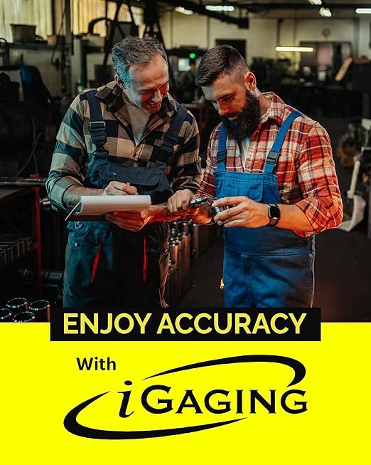iGAGING Absolute Origin 0-6" Digital Caliper, IP54 Stainless Steel, SPC/USB Output Port, Inch & Metric Modes, Case, Manual