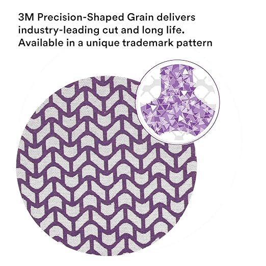 3M Xtract Net Disc 710W, 220+, 6 in, Die 600Z, Pack of 50 Hook and Loop Sanding Discs, Virtually Dust-Free, Premium Option for Metal, Wood, Composites, Stock Removal, and Fine Finishing