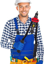 RZX 16" RIVET NUT TOOL Hand Blind Riveter,RIVNUT Riveting Tools with Nut Setting System M3 M4 M5,m6,m8,m10 M12, 10-24, 1/4-20, 5/16-18,3/8-16,totally 11 mandrels+110PCS Rivets Nuts (17" RIVET GUN)