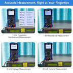 OWON Handheld Oscilloscope, Digital Multi Functional Oscilloscope Multimeters,60000 Counts Portable 2 in 1 Universal Test Instrument, with 2.8 inch IPS Screen Display 1CH 1Mhz Bandwidth HDS160