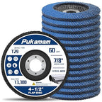 14 Pack of Flap Discs 4 1/2 for Angle Grinder Grit 60 Type 29 Zirconia Grinding Wheel for Wood Metal Sanding