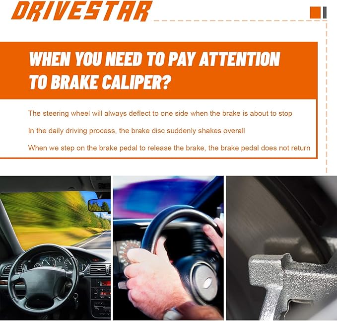 DRIVESTAR 19B2048 19B2049 New Left Right Front Brake Calipers, fit 1998-2002 for Chevrolet Prizm/for Toyota Corolla