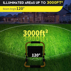 10000LM LED Work Light: Portable Work Light with 5FT Cord - IP66 Waterproof Flood Light for Outdoor Indoor Job Site Workshop Garage Construction Site Lighting, Gifts for Man