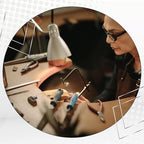 Artistic Wire Jewelers Saw Frame Kit - Jewelers Saw with 36 Blade Assortment (3/0, 2/0, 1/0 Sizes) - Ideal for Jewelers, Silversmiths, Hobbyworkers, DIYers