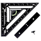 7.5" Advanced Carpenter Square w SmartBubble - Jig Block - Accurate Flatwork - Repetitive Markings (Midnight)