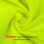 High Visibility Class 3 T Shirts，Hi Vis Safety Shirts with Reflective Strips and Pocket, Long Sleeve Quick Dry Mesh Construction Work Shirt for Men/Women Black Bottom Lime,5XL