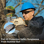 ANSI Z87.1 Tinted Safety Glasses Bulk 80 pack, Safety Sunglasses for men and women, Scratch & Impact Resistant UV protection sunglasses for Construction, Outdoor Sports & Work