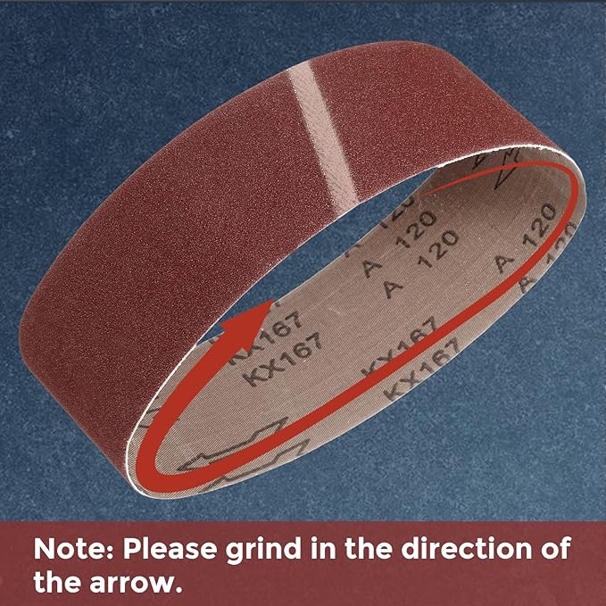 6 Pcs Sanding Belts 2 x 42 Inch 40 Grit Aluminum Oxide Abrasive Sandpaper for Belt Sander Metal Grinding Wood Working Weld Rust Removal