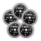 SHDIATOOL Tile Diamond Saw Blade,5Pcs 3In/75mm x Arbor 3/8In/10mm for Ceramic,Hard Porcelain,Glazed Tiles Dry Cutting disc