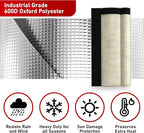 Redford Supply Co. Cold Snap (5°F) Outdoor Pipe Insulation Foam Tube, 12"W x 24"H, Outside PVC Wrap, Pipes Covers for Inside, Water Pipe Insulation Foam Tube, Insulating Outdoor Pipes (Beige)