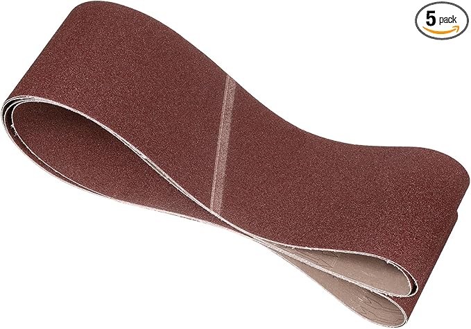 5 Pcs Sanding Belts 6 x 89 Inch 60 Grit Aluminum Oxide Abrasive Sandpaper for Belt Sander Metal Grinding Wood Working Weld Rust Removal