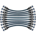 Cat8 Ethernet Cable 3 ft 10 Pack, High Speed 40Gbps 2000MHz, Braided, Blue, Compatible with Router, Modem, Laptop, PC, Gaming