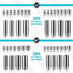 DURATECH 121-Piece Mechanics Tool Kits, Include SAE/Metric Sockets Set, 72-Tooth Drive Ratchet, 40-in-1 Magnetic Screwdriver, and Hex Keys with Carrying Tool Box for Auto Repair