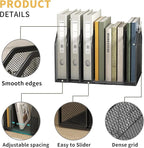 Metal 7-Section File Folder Organizer for Desk | Vertical Office File Holder | Heavy-Duty Mesh Document Sorter for Books, Binders, Laptops | Black Desk Organizer (12.8”x8.5”x7.9”)