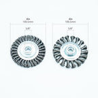 4 Inch Twist Knotted Wire Wheel Brush Set for Angle Grinder with 5/8 Inch-11 Threaded Arbor - Heavy-Duty Conditioning for Various Metals (4)