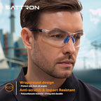 Clear Safety Glasses 24 Pack, Protective Eyewear UV Protection ANSI Z87.1, Safety Goggles Scratch & Impact Resistant, Eye Protection with Nose Pads for Men & Women Construction, Shooting, Lab Work