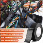 Wire Harness Automotive Tape Self-Adhesive Wiring Harness Cloth Electrical Tape 1 Inch x 30 Feet Car Insulated Wire Loom Tape for Automotive Engine Insulation Protection 6 Rolls