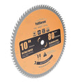 10" Miter/Table Saw Blade, 80 Teeth ATB Tungsten Carbide Saw Blades with 5/8" Arbor for Wood, Aluminum, PVC Pipe and Plastic Cutting