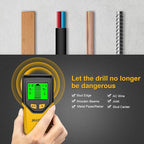 Stud Finder Wall Scanner - 5 in 1 Stud Finder Tool w/Microprocessor Chip and HD LCD Display, Stud Detector Beam Finders for the Center and Edge of Wood AC Wire Metal Studs Joist Pipe (Yellow Pear)
