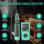 Underground Cable Locator, Wire Locator Tracer Detector, Test Short Circuit Breaker of Wall and Underground Cables, Cable Tester for Dog Fence Cables Irrigation Control Wires Telephone Line