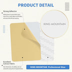 KING MOUNTAIN Canvas Repair Patch 9 x11 Inch 2 Pcs Self-Adhesive Waterproof Fabric Patch for Sofas, Tents, Furniture,Tote Bags, Car Seats (Beige-1)