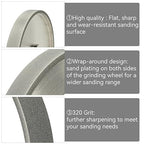 CBN Grinding Wheel 8 inch, CBN Grinding Wheel 320 grit, 5/8 Arbor, Suitable for All Kinds of 8 inch Bench Grinders, for Sharpening Quick Steel Tools Wood Turning Tools