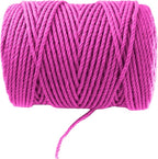 4mm x 300 Feet Pink Jute Rope, Twine for Gardening Tomato Climbing Plant Tie Floristry Crafts Gift Wrapping Packing Decor