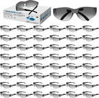 Safety Glasses Ansi Z87.1 Clear Safety Glasses Bulk Impact Resistant Lens Protective Eyewear for Men Women