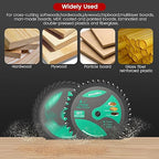 Puxyblue 4-1/2 Inch Circular Saw Blade 115MM 24T Farming & 40T Fine Finish with 3/8 Inch (9.5MM) Arbor,TCT Trim Saw Blade for Wood, Plastic and Composite Materials