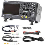 Hantek DSO2C15 Digital Storage Oscilloscope 150MHz Bandwidth 2CH Dual Channel 1GSa/s 8M Memory Depth with High Voltage Probe