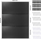 Peg Board, 3 Pack 16-Inch X 36-Inch Heavy Duty Steel Pegboard,Heavy Duty Black Pegboard for Walls, Garage, Workbench, Craft Room Tool Organization, Metal Pegboard Panels(Black)